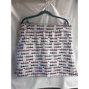 IZOD Goff Skort All Over Golf‎ Carts Multicolored Women Size 10
